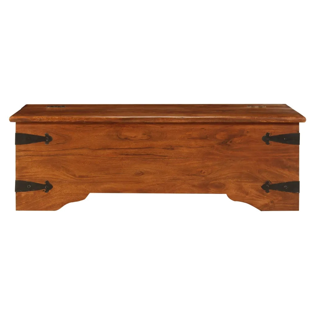 Tavolino da salotto | Tavolino da caff¨¨ | Tavolino da Soggiorno in Legno Acacia Finitura Ambra 110x55x35 cm