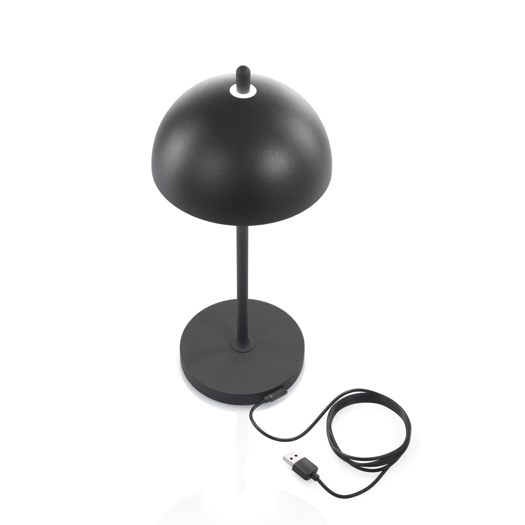 Lampada da tavolo ricaricabile DRAVEN nero