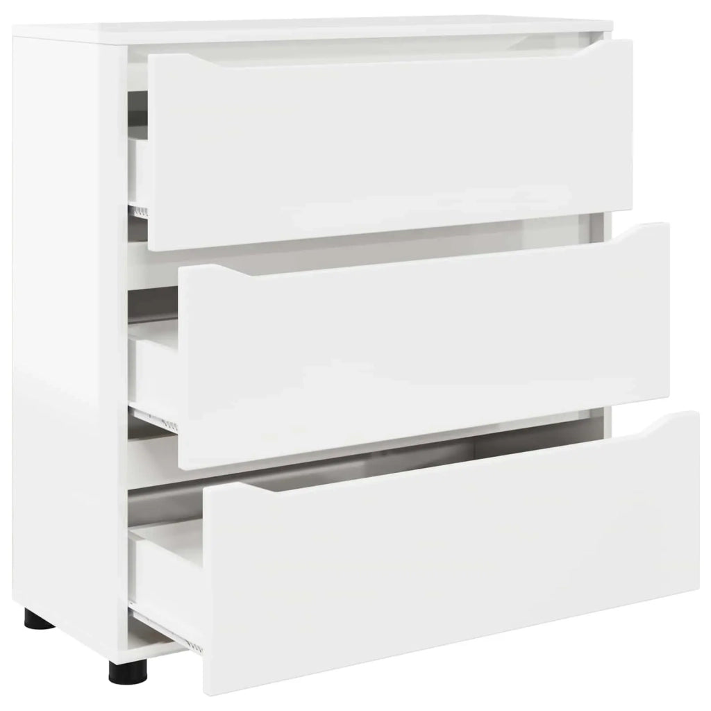 Armadio Bianco Lucido 80 x 31 x 81 cm Legno multistrato 888851