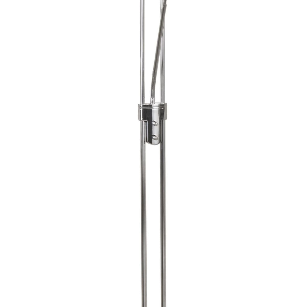 Piantana Contemporaneo Mother Child Acciaio Cromo Vetro Led 15,41W 3000K