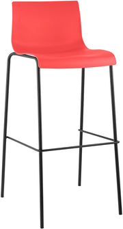 Sgabello da bar Hoover struttura a 4 piedi nero 5