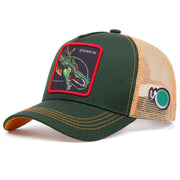 Cappellino da baseball verde con personaggio dei cartoni animati Dragon Ball SHENRON