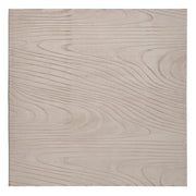 Tappeto in pelliccia sintetica di coniglio beige in poliestere, 160 x 160 cm, quadrato, morbido, a pelo lungo, motivo geometrico