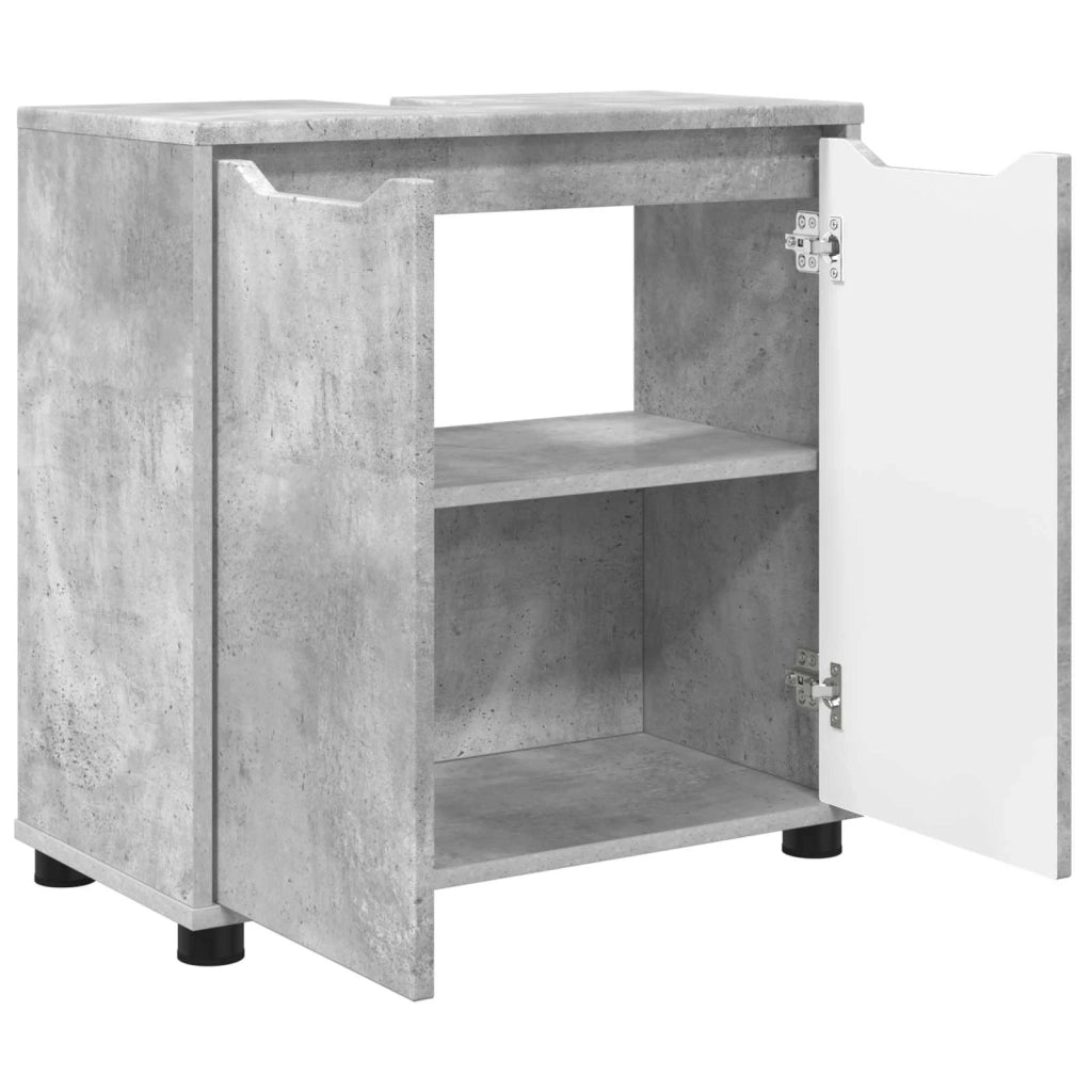 Mobile per lavabo da bagno Grigio cemento 60 x 30 x 60 cm 888750