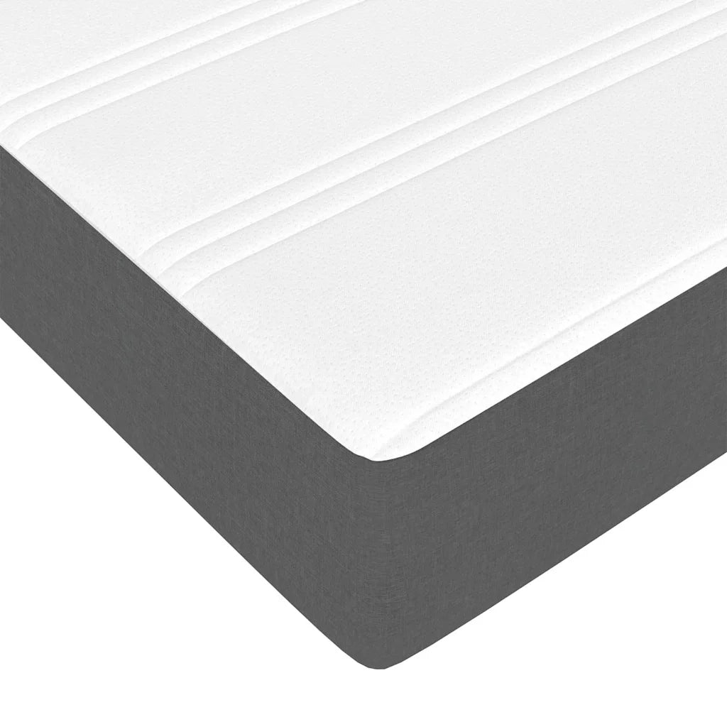 Struttura del letto Grigio scuro 90 x 190 cm Tessuto 3398252