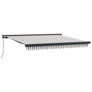 Tenda Retrattile Grigio chiaro e bianco 400 × 300 cm 3426081