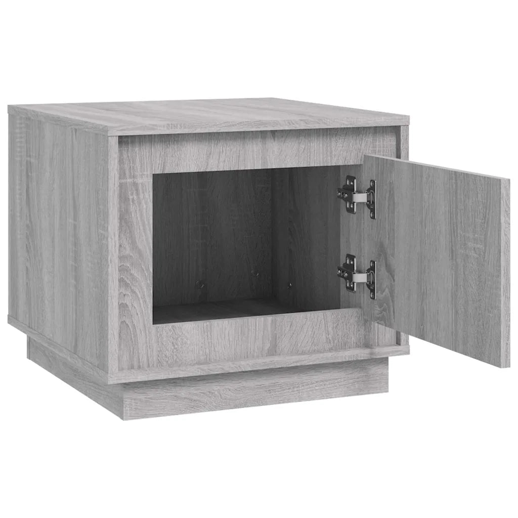 Tavolino da Salotto-Tavolino da soggiorno-Tavolo Grigio Sonoma 51x50x44 cm Legno Multistrato
