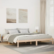 Letto Extra Lungo senza Materasso 180x210 cm in Legno di Pino 852410