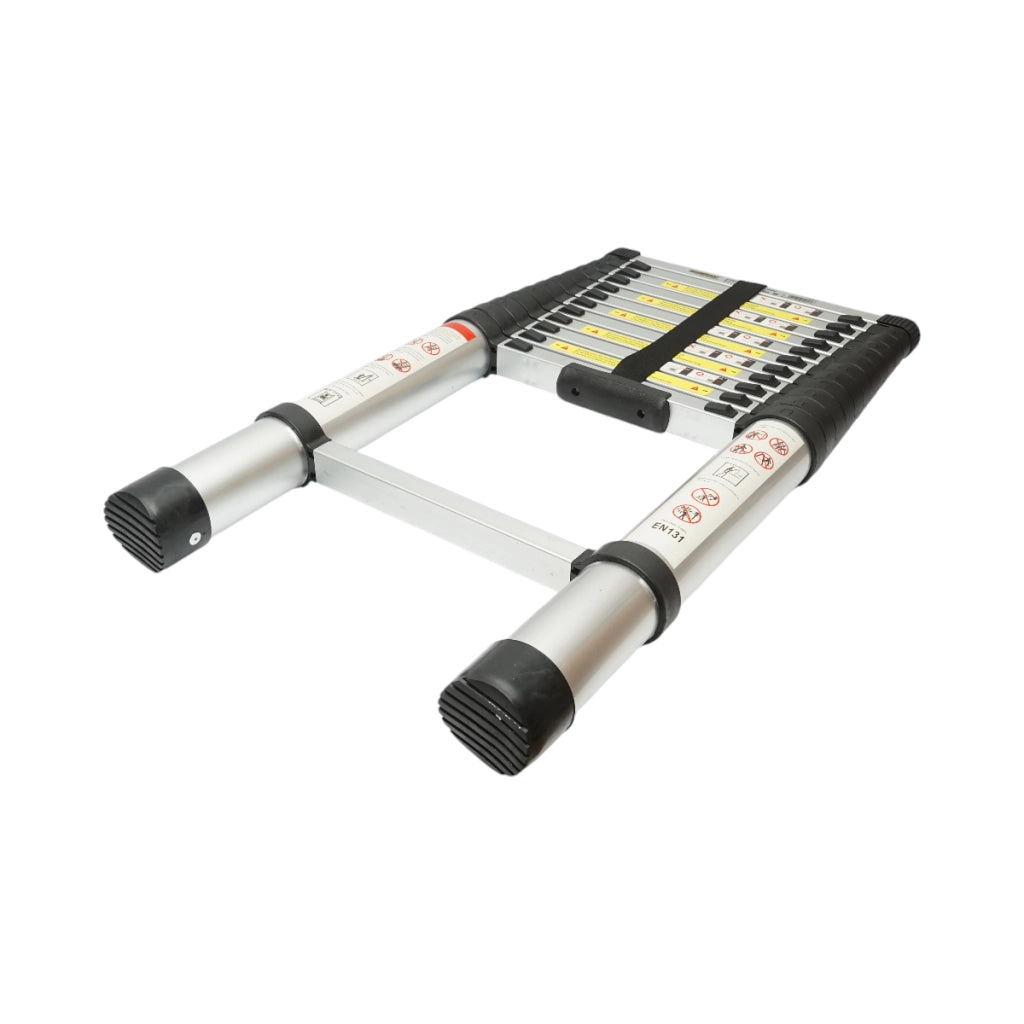 Scala telescopica in alluminio Crownman, 3,8 m, 13 gradini antiscivolo, portata massima 150 kg