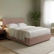 Lichfield, Letto Matrimoniale Sfoderabile Made in Italy, Rosa Antico