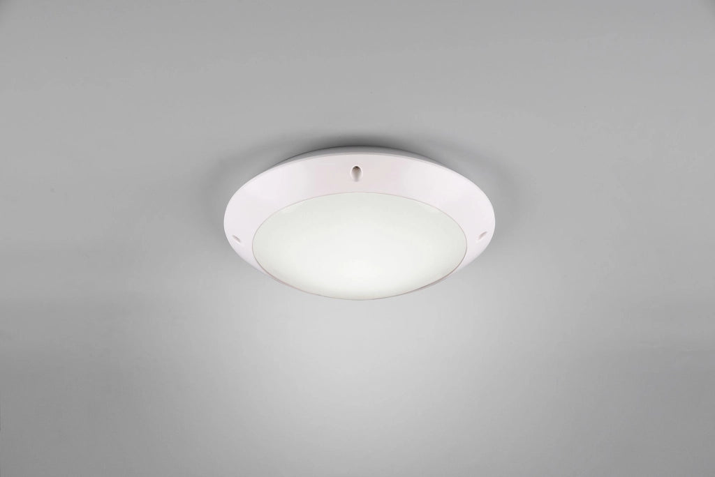 CAMARO PLAFONIERA DA ESTERNO METACRILATO BIANCA D. 26CM IP54 1 LUCE ATTACCO E27
