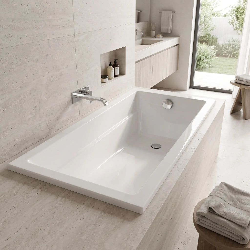 Vasca Da Bagno Acrilica Da Incasso Rea Catania 160