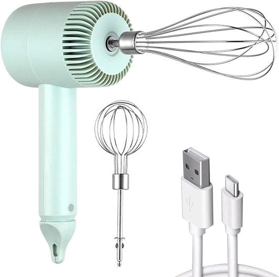 Mixer per Mano Riconducibile 3 Velocità - Mixer Elettrico Portatile con 2 Fruste