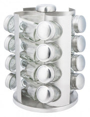 Kinghoff KH-4006 Porta spezie in acciaio inossidabile con 16 contenitori