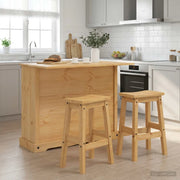 Set isola da cucina 3 pz Cera di Miele 112 x 70 x 91,5 cm 3425400