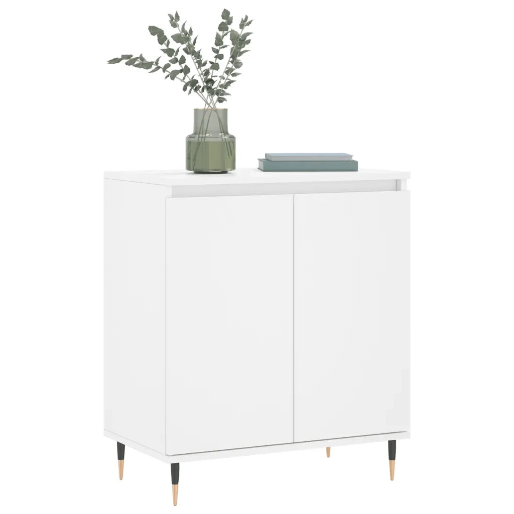 vidaXL Credenza Bianca 60x35x70 cm in Legno Multistrato