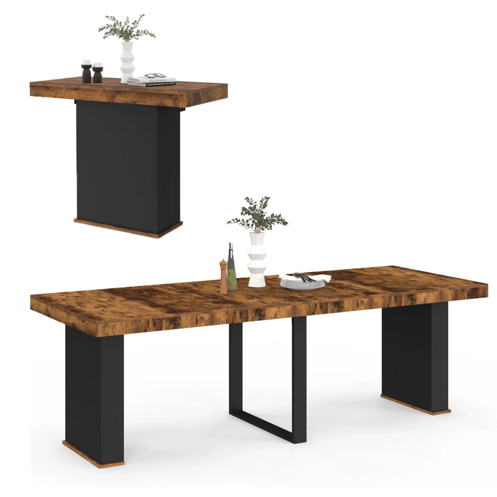 IDMarket - Lot de 2 tables de chevet UTAH 1 tiroir et 1 niche effet lattes
