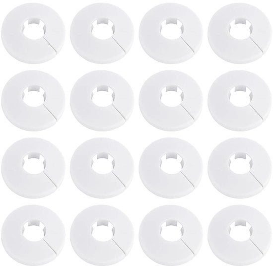 Raccordo radiatore in plastica decorativo - 16 pezzi - Roscetto leggero - Diametro 20 mm - Per sostituzioni - Materiale di alta qualità - Raccordo tubo radiatore