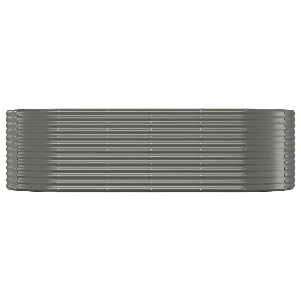 Letto Giardino Acciaio Zincato 249x100x68cm Grigio 319064