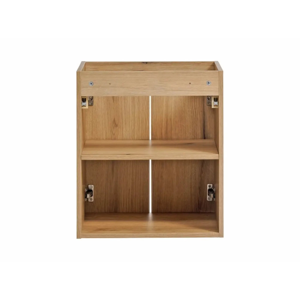 Mobile sottolavabo VANO – 2 porte – Colore rovere – L50 × P57 × H39 cm – Da appendere