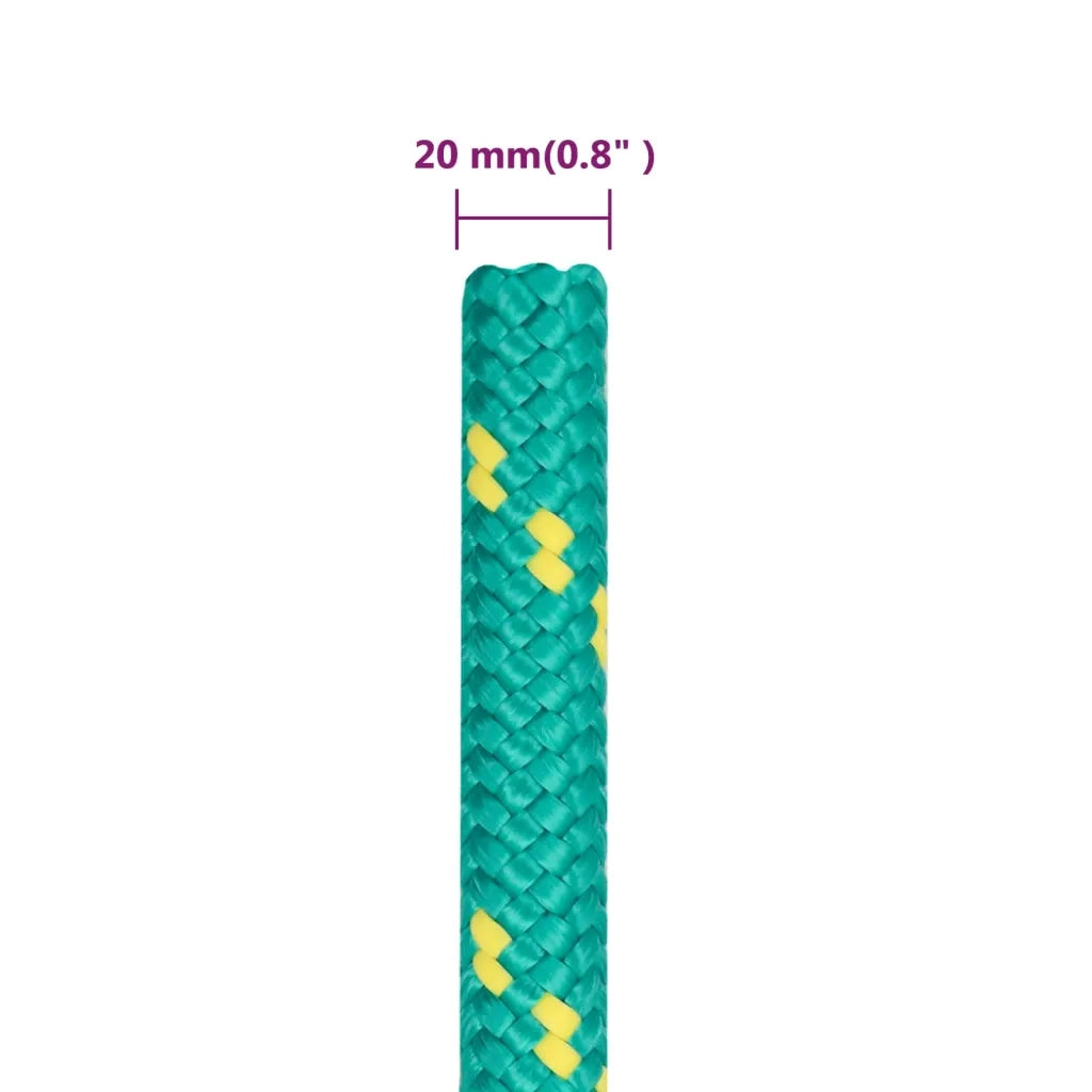 Corda Nautica Verde 20 mm 25 m in Polipropilene