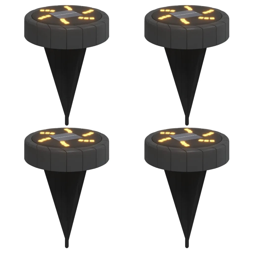 Luci Solari da Terra con Picchetti da Esterno 4 pz Bianco Caldo CFW5677935