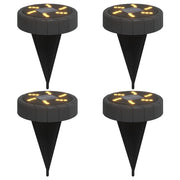 Luci Solari da Terra con Picchetti da Esterno 4 pz Bianco Caldo CFW5677935
