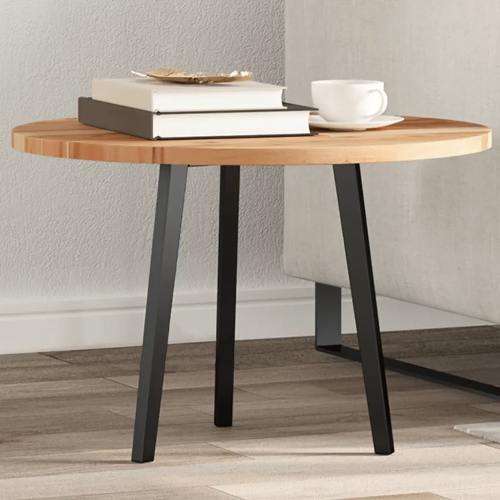 Piano Tavolo Rotondo Ø60x2 cm in Legno Massello di Acacia