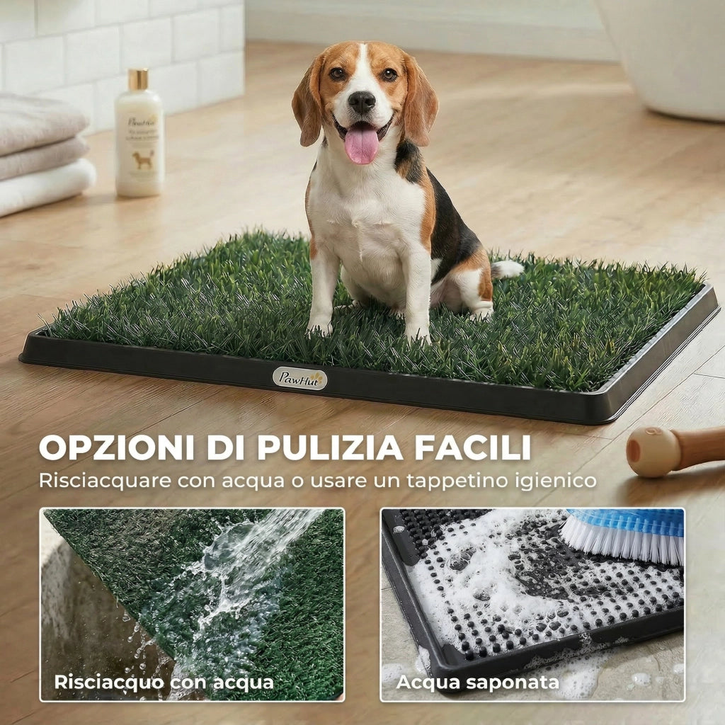 Tappetino Erboso Lavabile per Cani ¨C zephmum ¨C Verde 76x50,5 cm