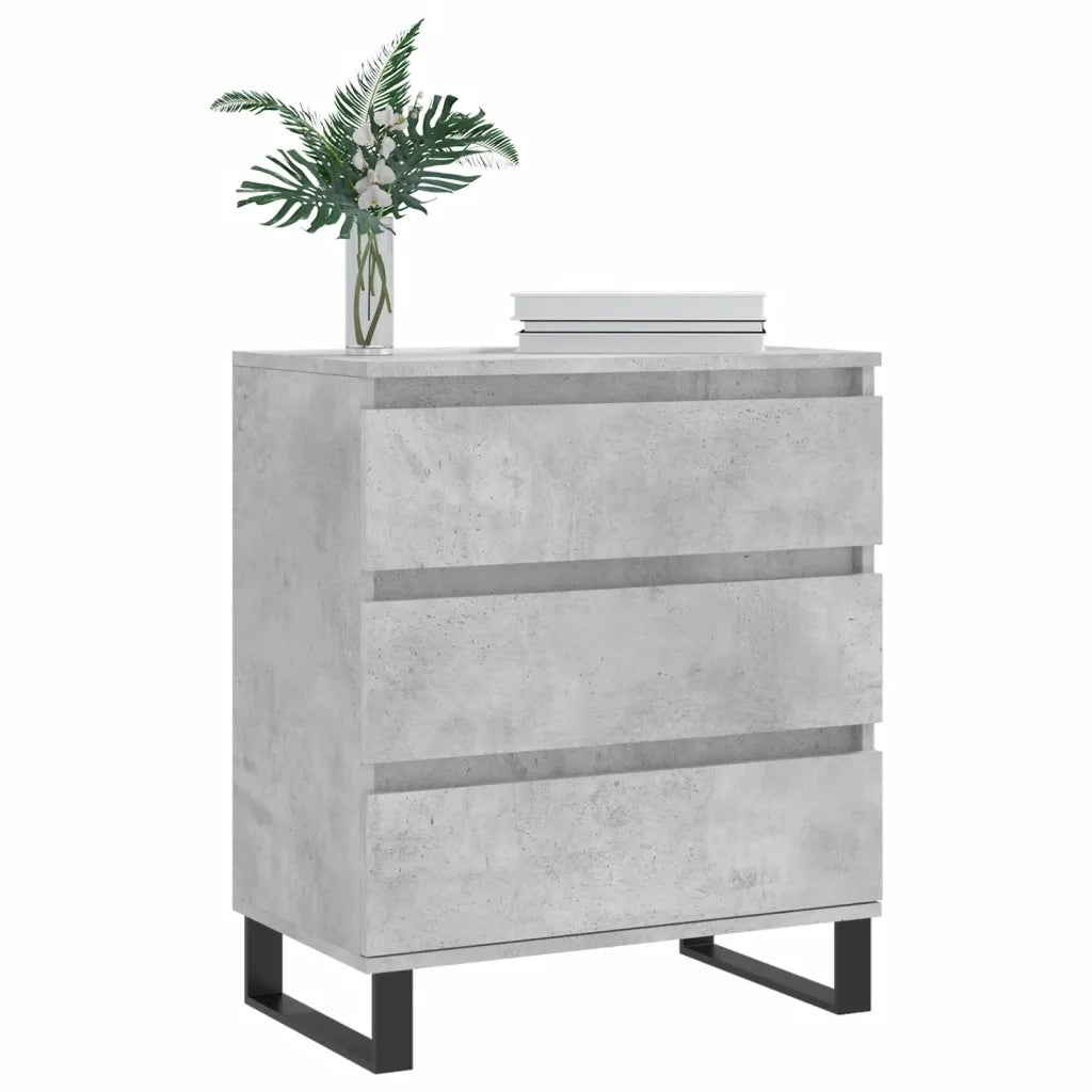 Credenza Grigio Cemento 60x35x70 cm in Legno Multistrato 827192