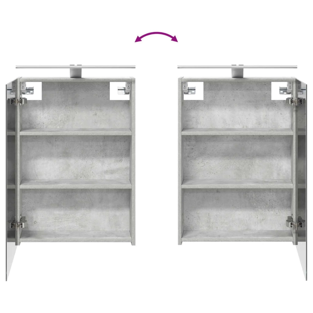 Set di Armadi da Bagno 5 pcs Grigio Cemento 3406514