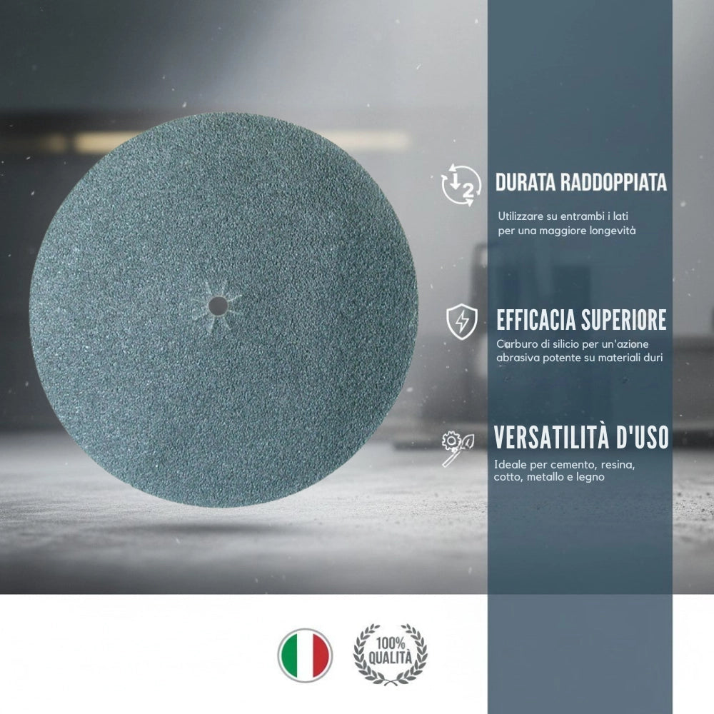 Disco abrasivo bifaccia grana 36 per monospazzola maxititina