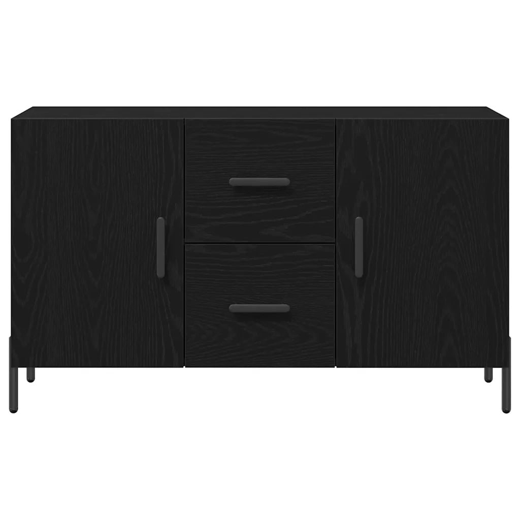 Credenza Rovere Nero 100 x 36 x 60 cm Legno multistrato 862958