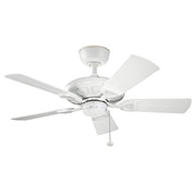 Ventilatore da soffitto Kichler Kevlar bianco opaco 107cm