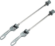 Caricabici Portaoggetti Universali - 2 Pezzi - Lega di Alluminio/Acciaio - Forma di Chiusura Universale - Facile da Utilizzare - Pino Anteriore/Posteriore 15cm/18.5cm