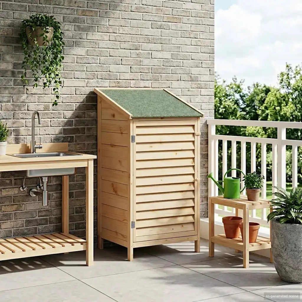 Capanno da Giardino Naturale 59 x 56 x 113,5 cm 42033452
