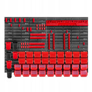 Pannello portautensili KADAX da parete per officina, 116x78 cm, 36 scomparti, 40 supporti, garage.