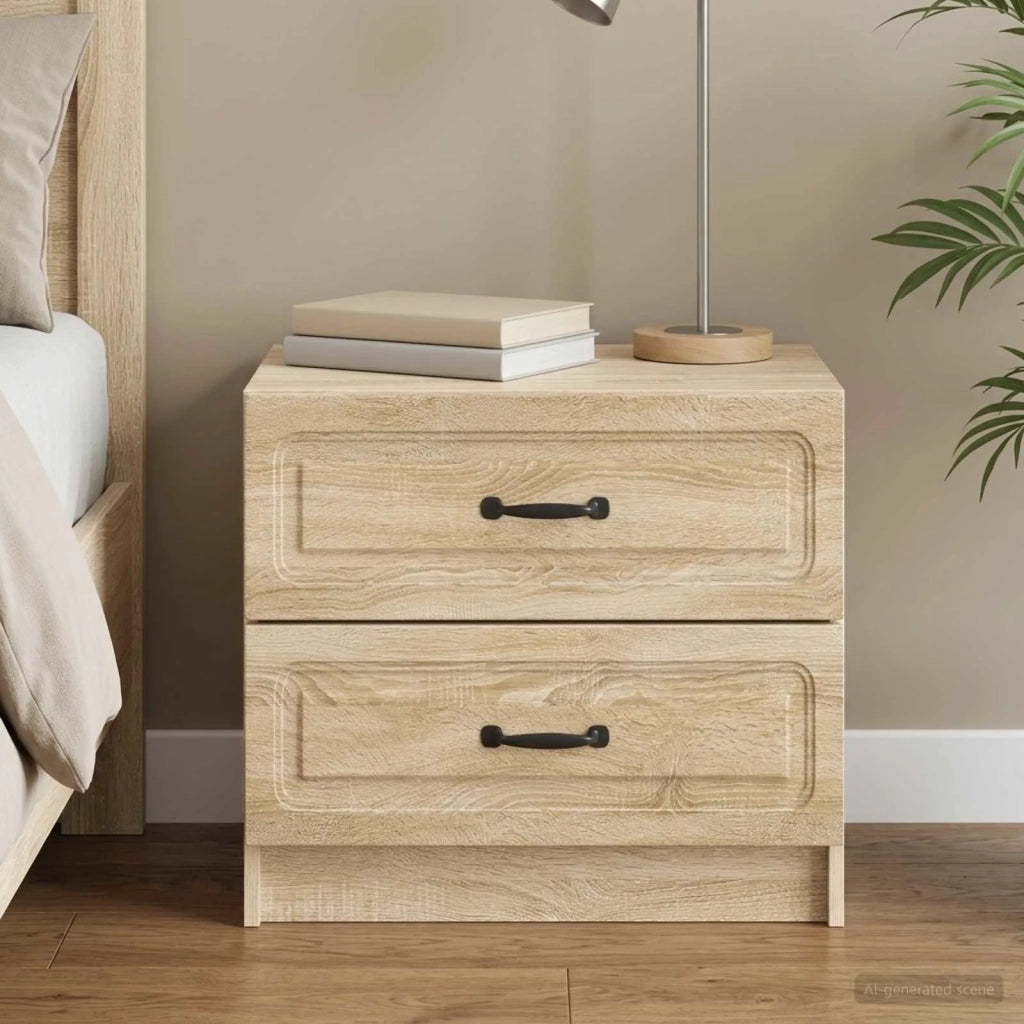 Armadio da Notte con cassetto Rovere Sonoma 62 x 34,5 x 44,5 cm 895697