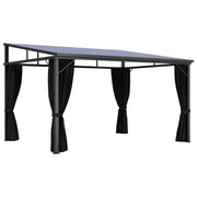Gazebo con Tenda 405x294x244 cm Antracite 48599