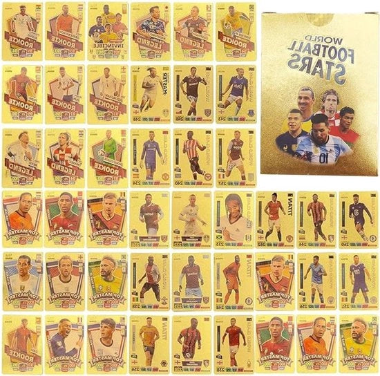 Carte da Calcio Premier League Champions League Soccer Star Collection per bambini, ragazzi e adulti