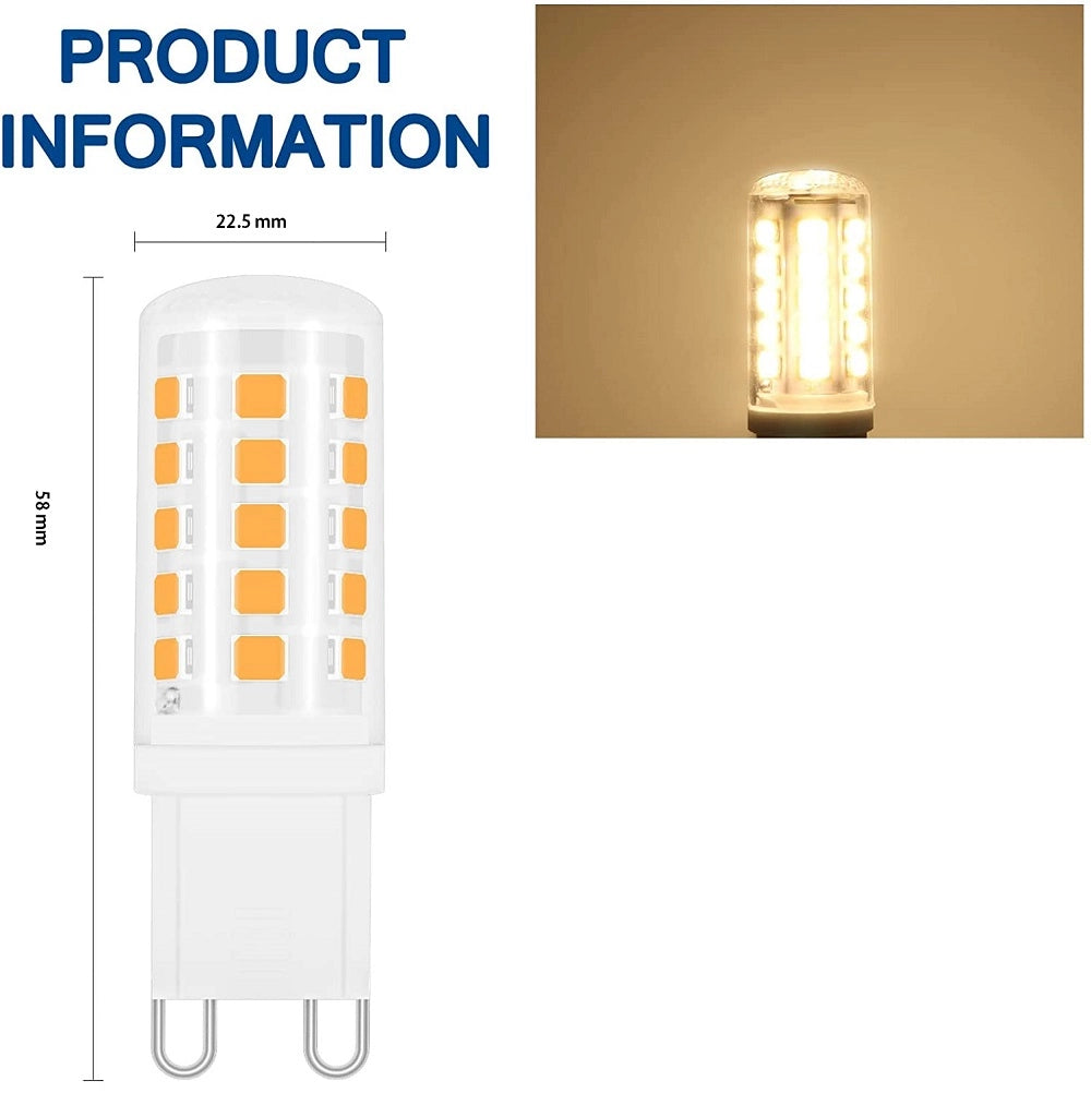 Lampadina a Led per lampade applique lampadari plafoniere con attacco G9 luce calda 3000K