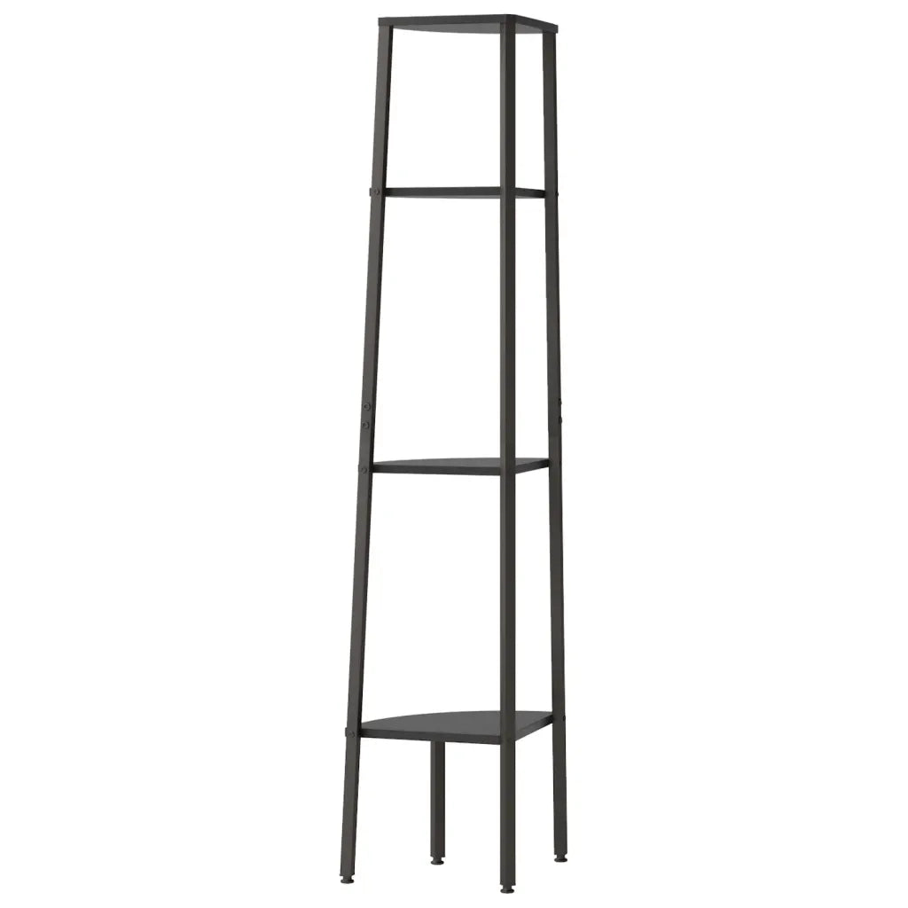 Scaffale Angolare a 4 Livelli Nero 45,5x31,5x150 cm CFW9265223