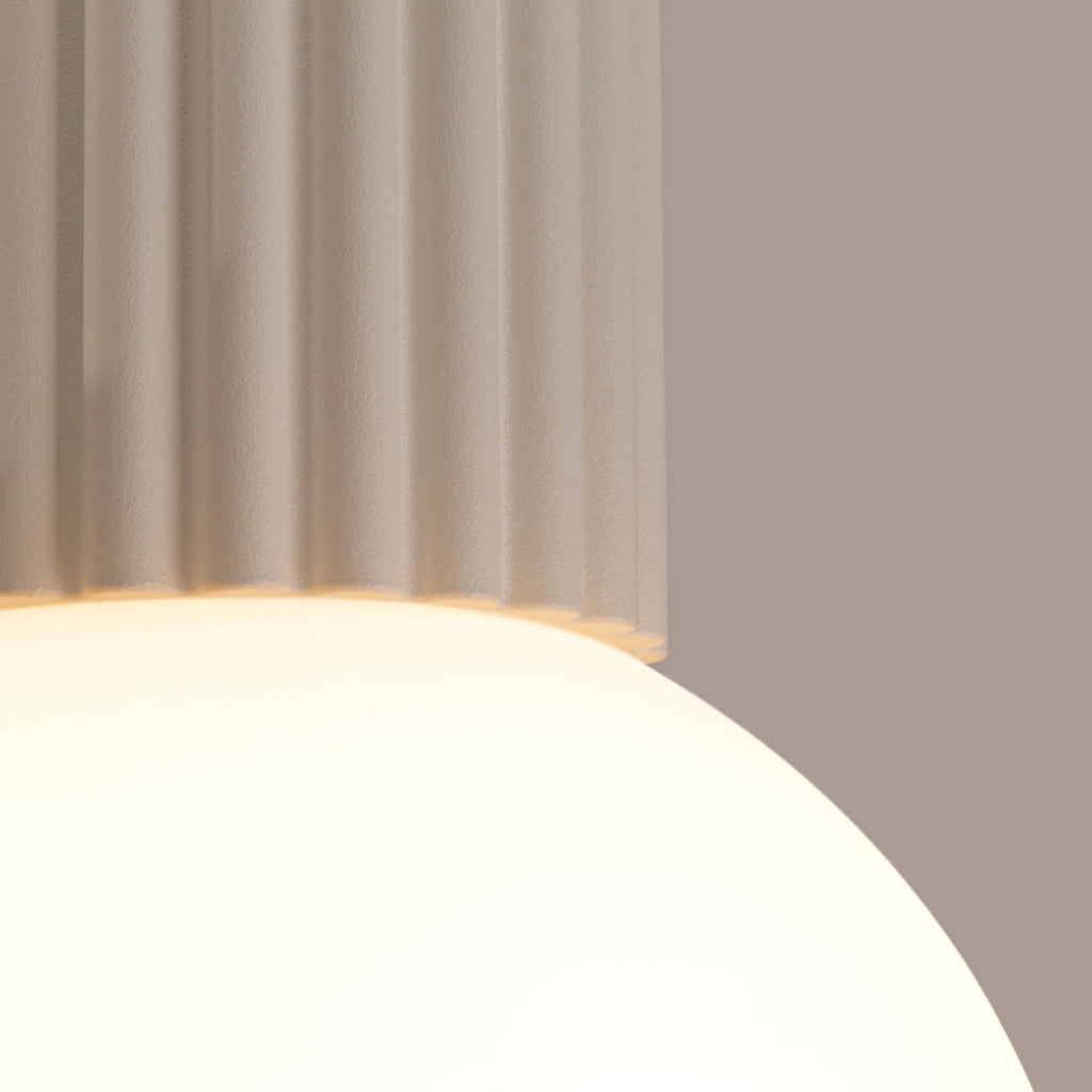 Spot soffitto SFERA Pure Lume beige globo bianco IP44 G9