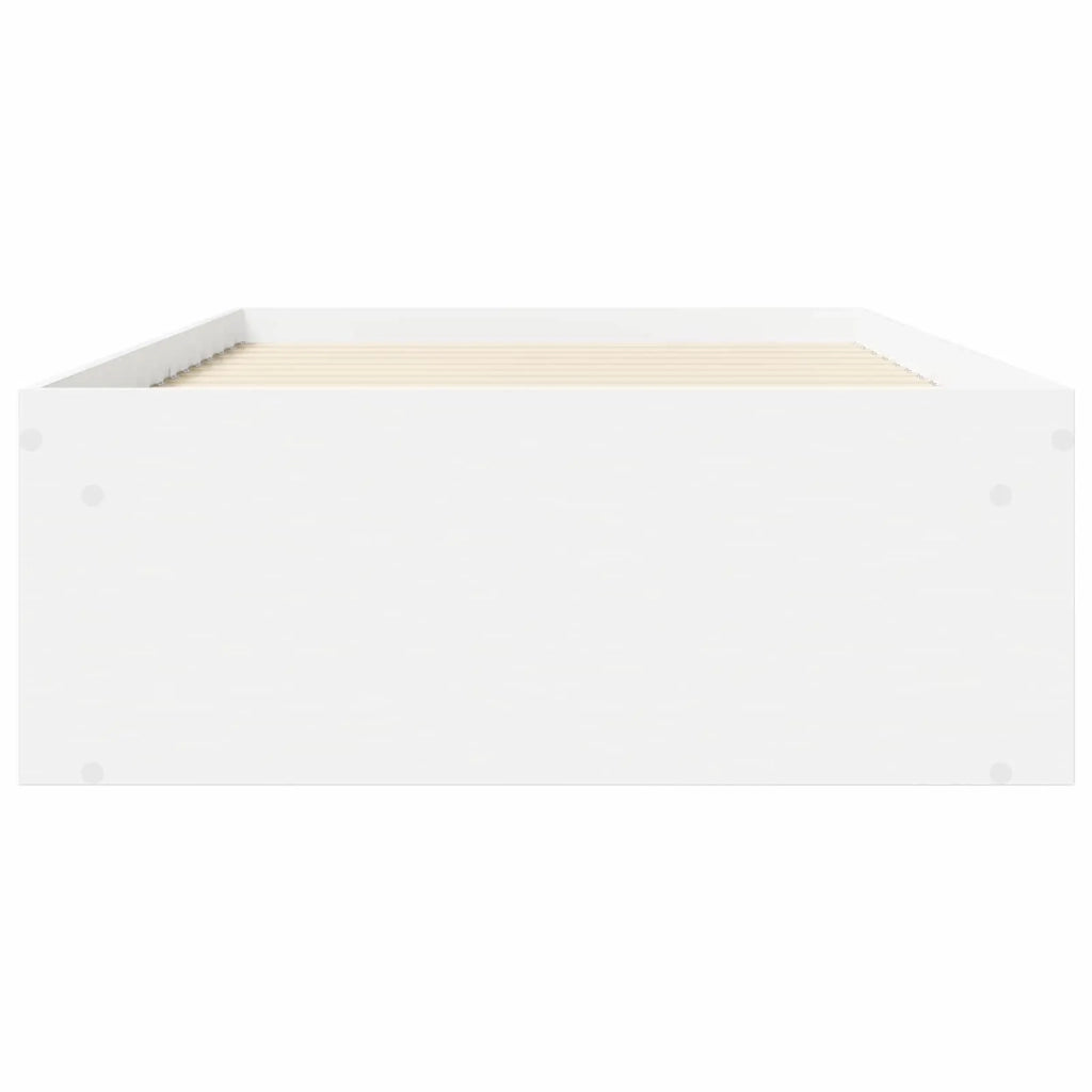 Telaio del letto con storage con lo scaffale Bianco 80 x 200 cm 3429517
