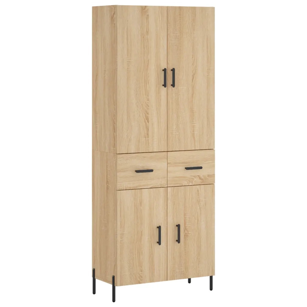 Credenza Rovere Sonoma 69,5x34x180 cm in Legno Multistrato 3198156