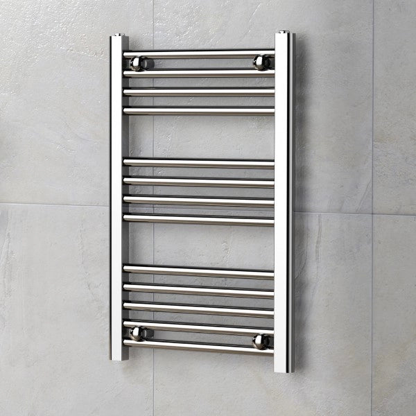 RADIATORE TERMOARREDO SCALDASALVIETTE CROMO LUCIDO CON TUBOLARI Ø25MM MODELLO ELVIA - MM 1785X600 WATT 796 INT.550  - MAM