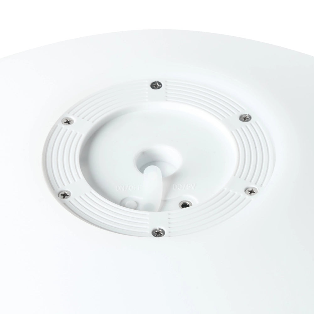 Lampada a sfera LED per esterni 26 cm in materiale sintetico impermeabile con telecomando bianco esterno giardino patio