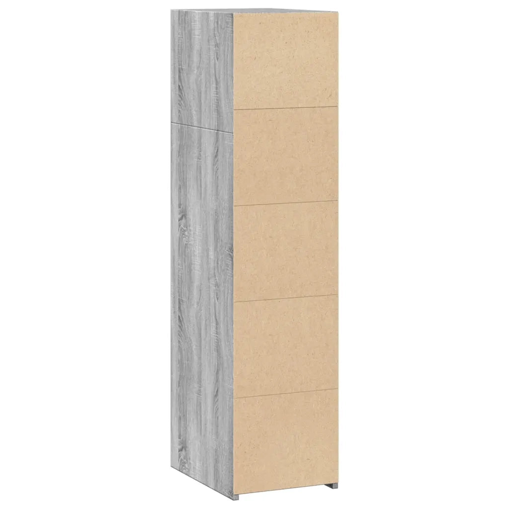 Credenza Grigio Sonoma 30x41x124cm in Legno Multistrato 846381