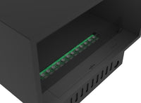 Camino a Vapore Elettrico da Incasso 80x45(64,8)x40 cm Invapo Inside con Ricarica Automatica e LED RGB Nero