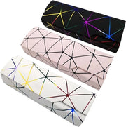 Set di Custodie per Occhiali per Bambini con Hardcase - 3 pezzi - Resistenti ai Graffi - Rosso/Bianco - Adatto per Occhiali e Occhiali da Sole - Portatile & Grande